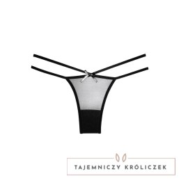 Allure Naughty Vanilla majtki z paskami i wycięciem, beżowe S/M Allure