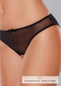 Allure Siatkowane majtki z otwartym krojem - model koronkowy czarny Allure