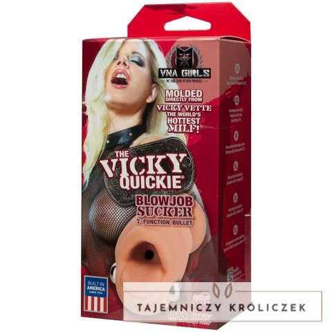 Doc Johnson Vicky Quickie UR3 Model Usta Kompaktowy 15cm Transparentny Doc Johnson