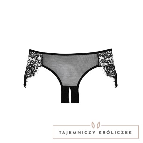 Dreamgirl Lavish Allure majtki siateczkowe z koronką bez części w kroku Allure