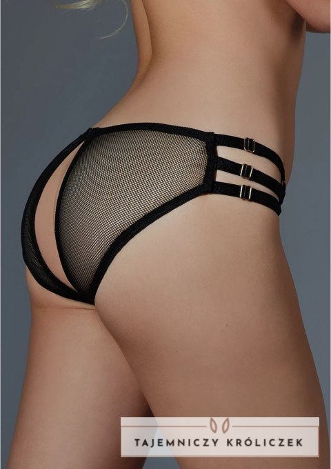 Obsessive Tease Me Allure eleganckie majtki z regulacją, czarne Allure