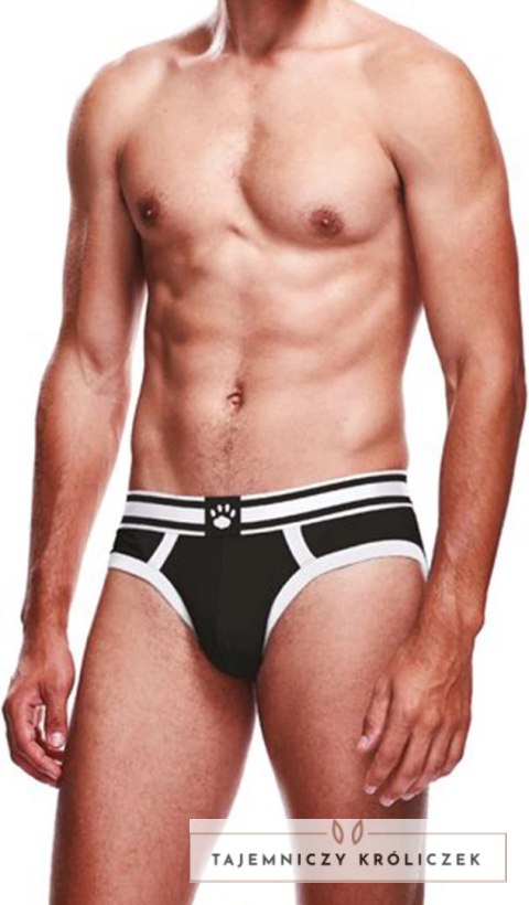 Prowler Brief XS czarne bokserki z dwukolorowym pasem Prowler