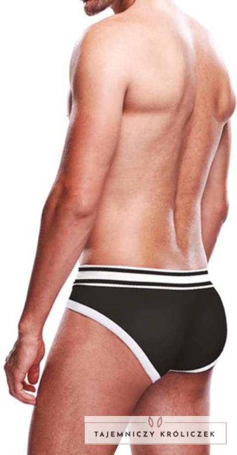 Prowler Brief XS czarne bokserki z dwukolorowym pasem Prowler