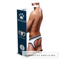 Prowler Brief XS - majtki na paskach, otwarty tył, czarno-białe Prowler
