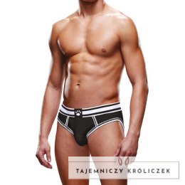 Prowler Majtki na paskach z otwartym tyłem L czarno-białe Prowler