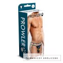 Prowler PAW Jockstrap męski paski Pride czarny L otwarty tył Prowler