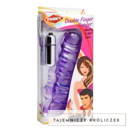 XR Brands G-Lover - Wibrująca rękawica anatomiczna fioletowa uniwersalna XR Brands