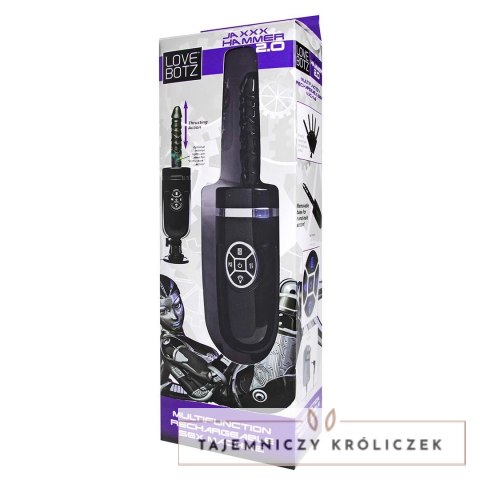 XR Brands Jaxxx Hammer 2.0 Czarna Maszyna Intymna, Regulowana Moc XR Brands