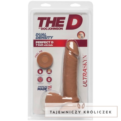 Doc Johnson Perfect D 18 cm - Model anatomiczny z przyssawką ULTRASKYN Doc Johnson