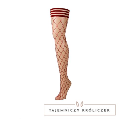 Kixies Claudia Pończochy siateczkowe Large Mesh rozmiar C czarne Kix\'ies