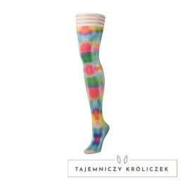 Kixies Gilly Pończochy Tie-Dye Antypoślizgowe Kolorowe Kix\'ies