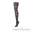 Kixies Lori B Pończochy kratka brązowo-czarne eleganckie Kix\'ies