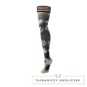 Kixies Mackenzie Pończochy Tie-Dye Czarny/Biały/Jasnobrązowy B Kix\'ies