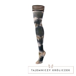 Kixies Mackenzie Pończochy Tie-Dye Czarny/Biały/Jasnobrązowy B Kix\'ies