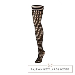 Kix'ies Mimi B czarne pończochy rybackie z antypoślizgową taśmą Kix\'ies