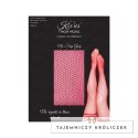Kix'ies Sandra Pończochy Siateczkowe Czerwone, Model z Antypoślizgowym Uchytem Kix\'ies