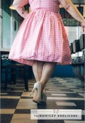 Kix'ies Vanessa D Pończochy Samonośne Nude z Szewkiem i Kubańskim Obcasem Kix\'ies