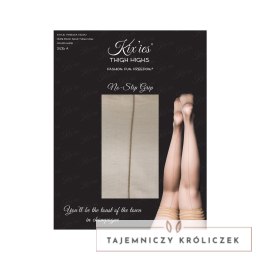 Kix'ies Vanessa Pończochy Knee-High Nude z Szewkiem i Kubańskim Obcasem Kix\'ies