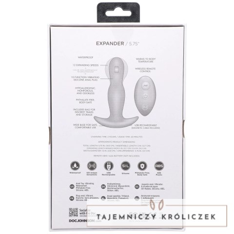Doc Johnson A-Play Expander silikonowy korek z pilotem bezprzewodowym Doc Johnson