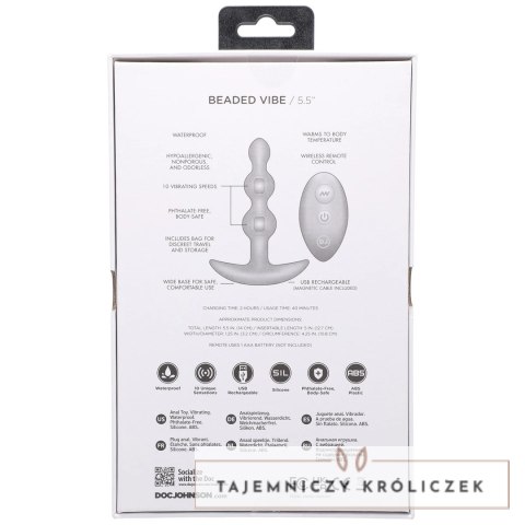 Doc Johnson A-Play Shaker silikonowy korek z pilotem bezprzewodowym Doc Johnson