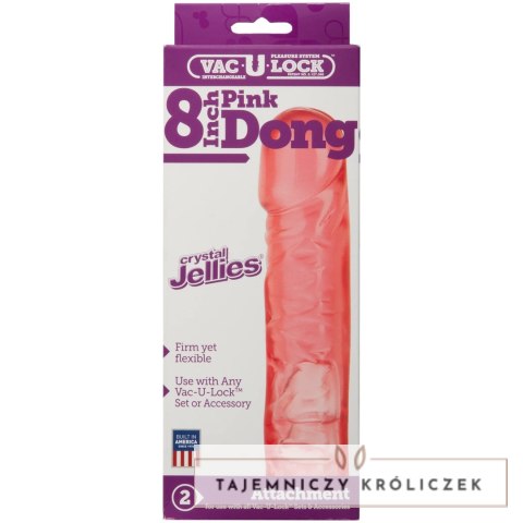 Doc Johnson Classic Crystal 20 cm - Transparentny model z przyssawką Doc Johnson