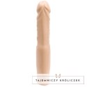 Doc Johnson Cock Master 25 cm - nakładka powiększająca, PVC, biała Doc Johnson