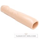 Doc Johnson Cock Master 25 cm - nakładka powiększająca, PVC, biała Doc Johnson