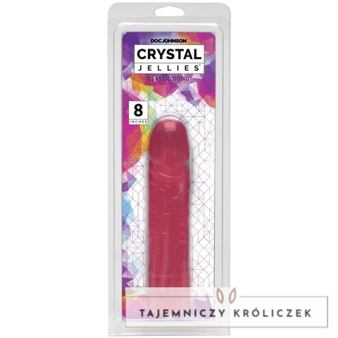 Doc Johnson Crystal Jellies Classic 20 cm elastyczny model przezroczysty Doc Johnson