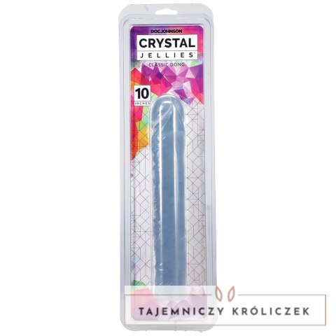 Doc Johnson Crystal Jellies Classic 25 cm elastyczny model przezroczysty Doc Johnson