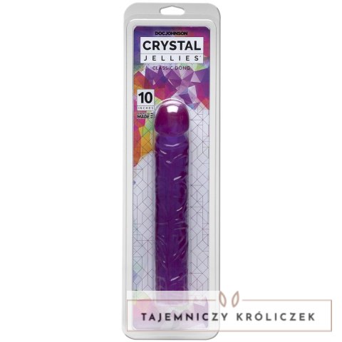 Doc Johnson Crystal Jellies Classic 25 cm rożowy model elastyczny Doc Johnson