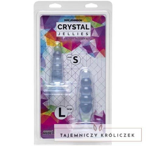 Doc Johnson Crystal Jellies Zestaw Treningowy 2 Rozmiary Bezpieczny Doc Johnson