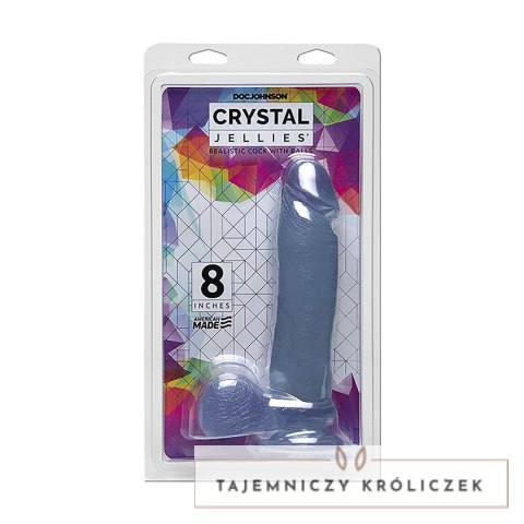 Doc Johnson Crystal Jellies model 20 cm z przyssawką, przezroczysty Doc Johnson
