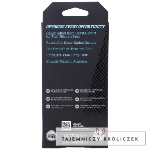 Doc Johnson OptiMALE Link ULTRASKYN dwustronny system masujący Rollerball Doc Johnson