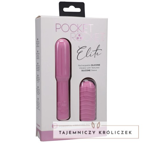 Doc Johnson Pocket Rocket Elite Mini Model Silikonowy 10cm Rożowy Doc Johnson