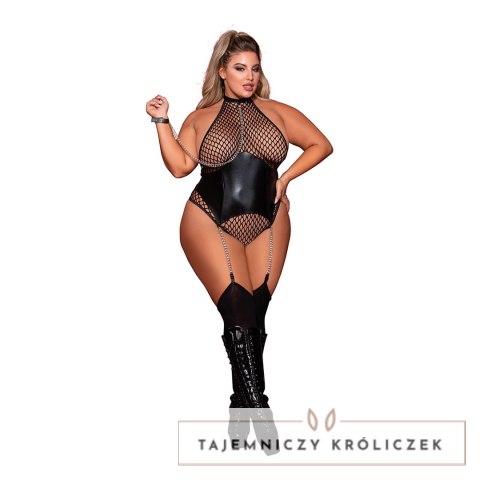 Dreamgirl Body Plus Size - Elegancki model koronkowy, czarny Dreamgirl