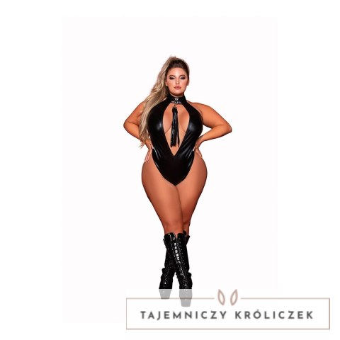 Dreamgirl Body Plus Size z elementami skoropodobnymi i biczem Dreamgirl