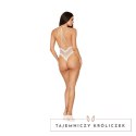 Dreamgirl Body siateczkowe z koronką i perłowymi zdobieniami uniwersalne Dreamgirl