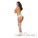Dreamgirl Pończochy Plus Size czarne wytrzymałe elastyczne Dreamgirl