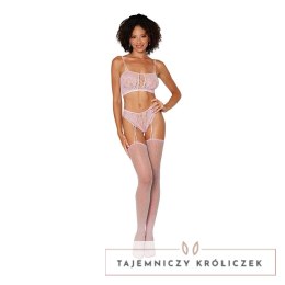 Dreamgirl Zestaw dwuczęściowy bodystocking koronka i siateczka uniwersalny Dreamgirl
