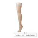 Kix'ies Brooke Leanne D białe pończochy z kropkami, antypoślizgowe Kix\'ies