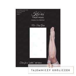 Kix'ies Brooke Leanne D białe pończochy z kropkami, antypoślizgowe Kix\'ies