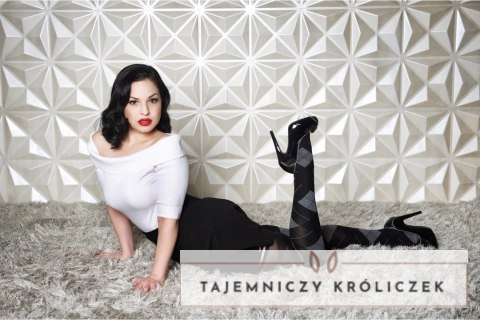 Kix'ies Kimmie Pończochy Argyle Antypoślizgowe Czarno-Szare A Kix\'ies
