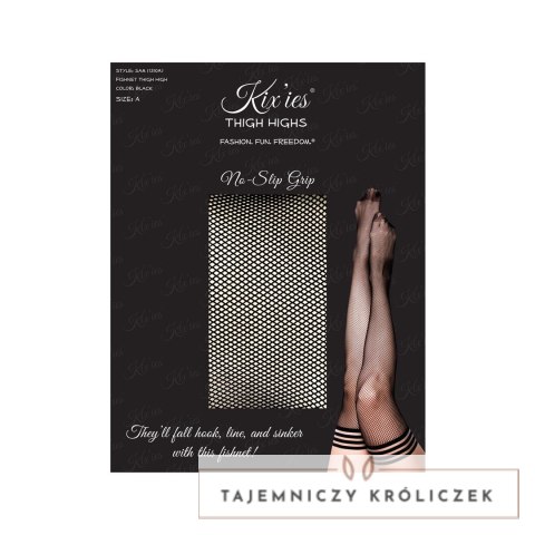 Kixies Sam - Pończochy samonośne z antypoślizgową taśmą, rozmiar uniwersalny Kix\'ies