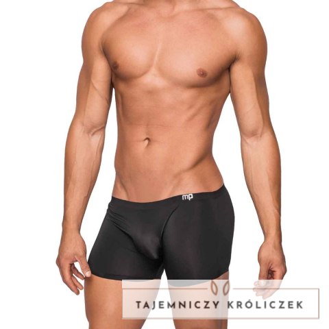 Male Power Seamless Sleek S szorty męskie z niskim stanem czarne Male Power