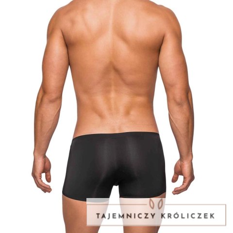 Male Power Seamless Sleek S szorty męskie z niskim stanem czarne Male Power