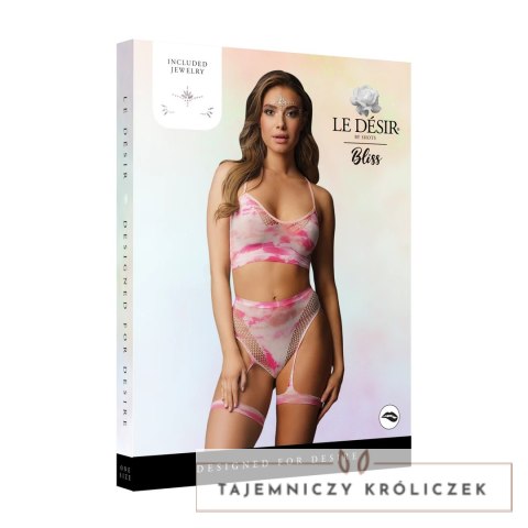Le Desir Dazzling komplet z wysokim stanem i szelkami S-XL Le Désir by Shots