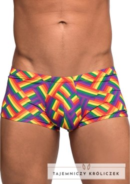 Male Power Impressions Mini szorty XL z paskiem z logo Pride Male Power