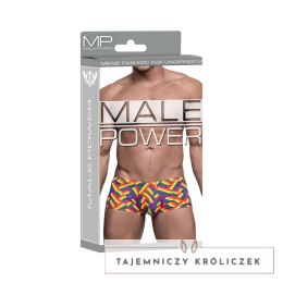 Male Power Impressions Mini szorty XL z paskiem z logo Pride Male Power