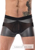Male Power Iron Clad Szorty XL z siateczną kieszenią czarne Male Power