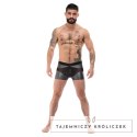 Male Power Iron Clad Szorty XL z siateczną kieszenią czarne Male Power